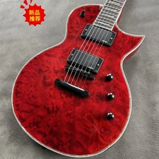 Top Quality ESP Red Big Flower EC-100 Electric Guitar EMG Pickups 24 Frets
