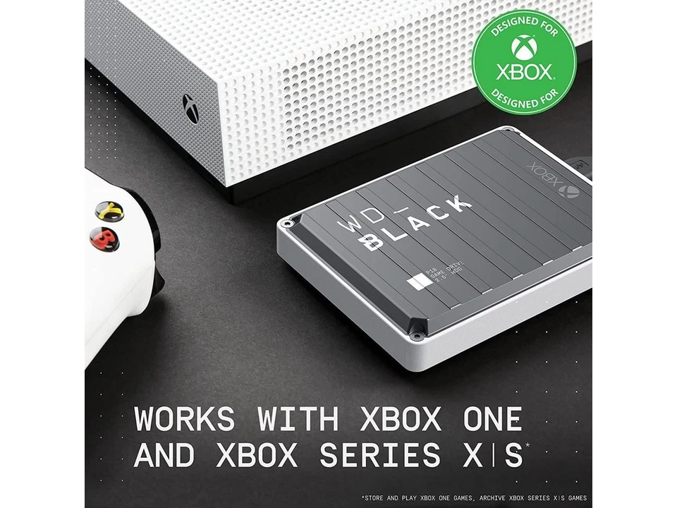 WD 2TB BLACK P10 Game Drive for Xbox USB 3.2 Gen 1, Micro-B Model - Image 3 of 4