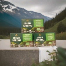 3 Irish Spring Original Clean Deodorant 3.7oz Bar Soap Sealed w/Flaxseed Oil