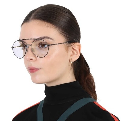 Elie Saab Demo Round Ladies Eyeglasses ES 052 KJ1 55 ES 052 KJ1 55