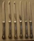 (6) GORHAM Sterling Silver Handle Stainless Blade CHANTILLY Butter Knife Knives