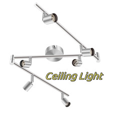 LED Ceiling Spotlight Foldable Kitchen Bar Spot Light 4-6 Way,GU10 NOT Included
