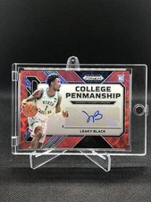 2023-24 Panini Prizm Draft CHOICE Leaky Black RC College Penmanship Auto /40 RED