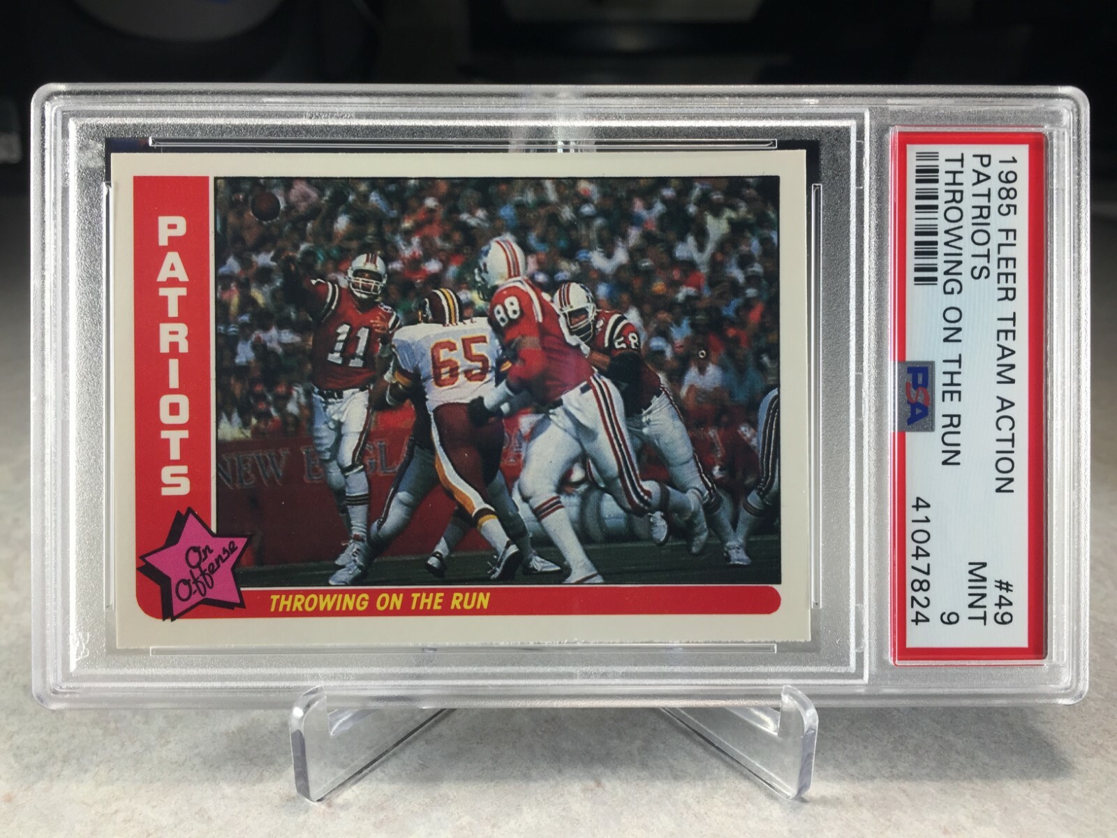 1985 Patriots Roster 1985 Fleer in Action - New England Patriots #49 for sale online | eBay