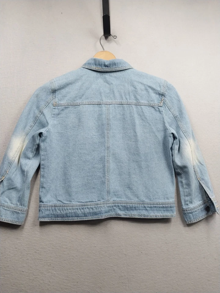 Dream Out Loud Selena Gomez Embroidered Denim Jacket Girls Size Large Light Wash - Image 3 of 4