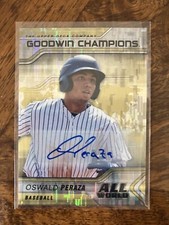 2023 Goodwin Champions Oswald Peraza All-World GOLD Auto Yankees AW-7