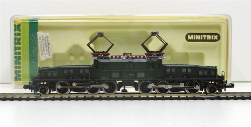 N Gauge Minitrix 2926 Electric Locomotive "Crocodile" Be6/8 III SBB Original Box (6030K)