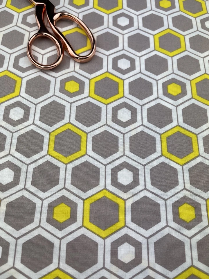 1.125m Camelot Fabrics 100% Cotton Poplin Fabric  Yellow  - per metre - Image 2 of 4