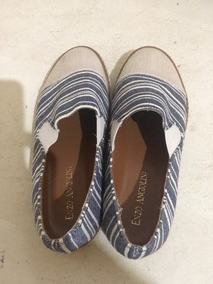 pearlized metallic canvas women's espadrilles