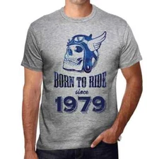 Men's Graphic T-Shirt Born To Ride Since 1979 45th Birthday Anniversary 45 Year