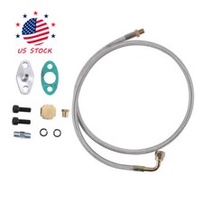 18 Pnt Turbo Oil Feed Line Kit T60 T61 T70 T3 T4 90degree 41oil Feed Line Hose 18 Pnt Turbo Oil Feed Line Kit T60 T61 T70 T3 T4 90degree 41oil Feed Line Hose