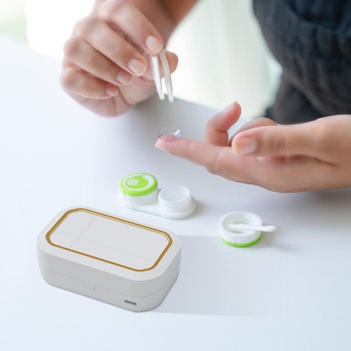 Ultrasonic Contact Lens Cleaner Auto Contact Lenses Case Cleaning Machine Box - Picture 4 of 12