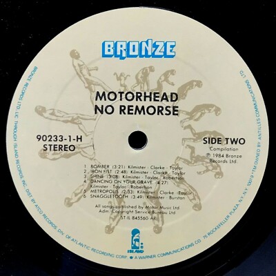 ヴィンテージ　LP TEST PRESS MOTÖRHEAD *NO REMO* MOTORHEAD 