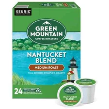 Green Mountain Coffee Nantucket Blend Medium Roast Keurig K-Cup Pods 24 Count 