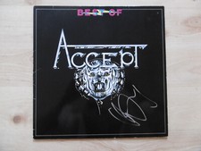 Udo Dirkschneider autograph signed LP cover "Accept - Best Of" vinyl