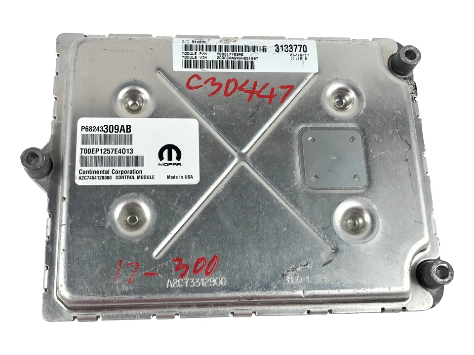 2016-2017 Chrysler 300 Engine Computer ECM ECU Control Module P68243309AB OEM - Image 2 of 4