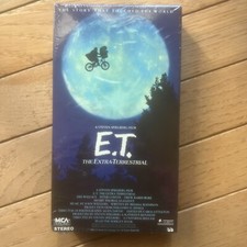 E.T. The Extra Terrestrial VHS TAPE 1982 Green Flap MCA Factory SEALED WATERMARK