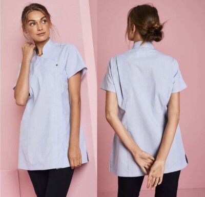 Simon Jersey Tunic Bundle 3 Items Size 12-20 Blue Check Workwear