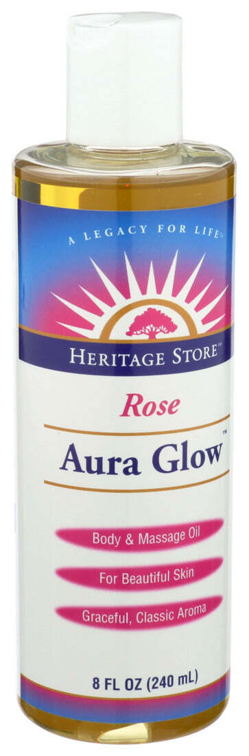 Масло для тела и массажа Heritage Rose Aura Glow по 1 штуке по 8 унций