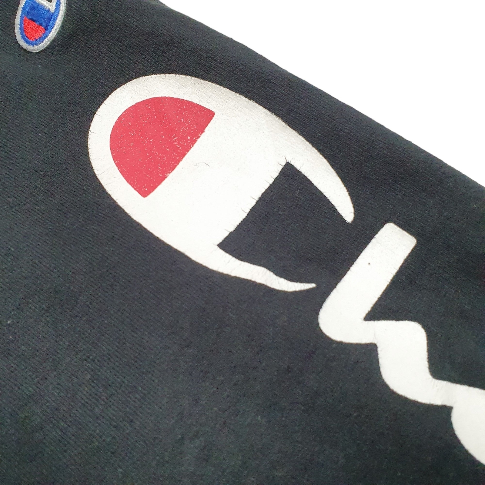CHAMPION Script Jogger Trousers Cotton  &  Polyester Black Mens W24 L30 image 4