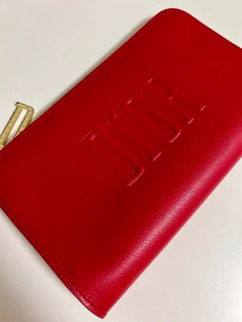 Christian Dior Nouveauté Pochette Pochette Cuir Synthétique JAPON Sac à Main Charm ROUGE