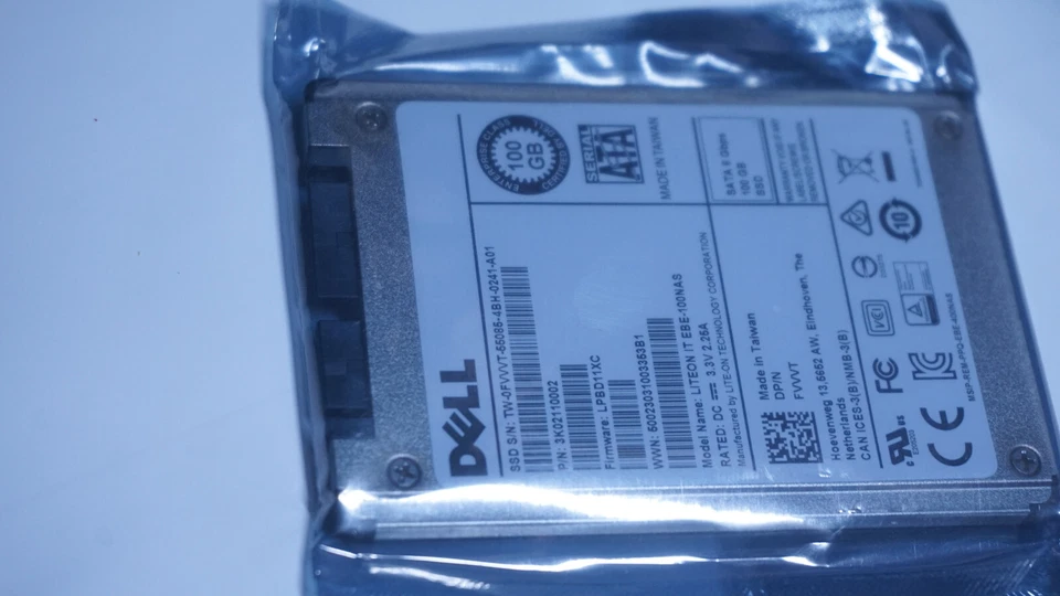 FVVVT Dell 100GB MLC SATA 6Gbps Mixed Use uSATA 1.8" SSD SATA - Image 2 of 2