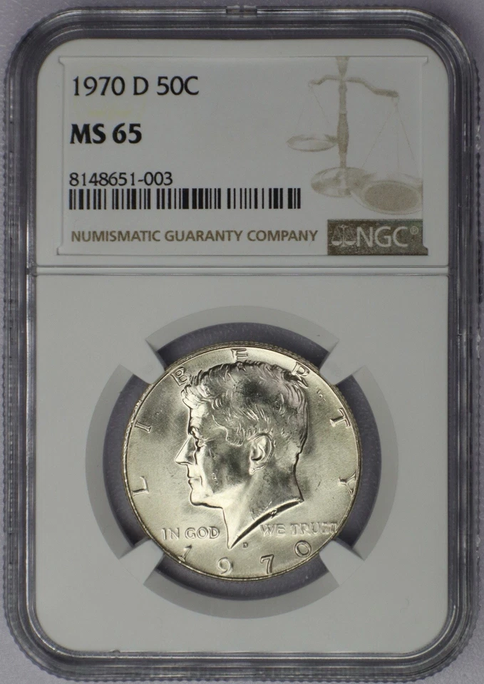 1970-D 50c Kennedy Half Dollar - NGC MS 65 - Image 3 of 4