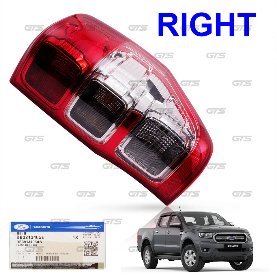 For Ford Ranger XLT Pickup 2012 22 Right Chrome Red Tail Lamp Light - Image 4 of 4