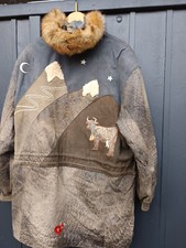 Ledermann Design, Damen, 40, Vintage, Nappa Leder, Jacke, Applikationen Kuh Herz