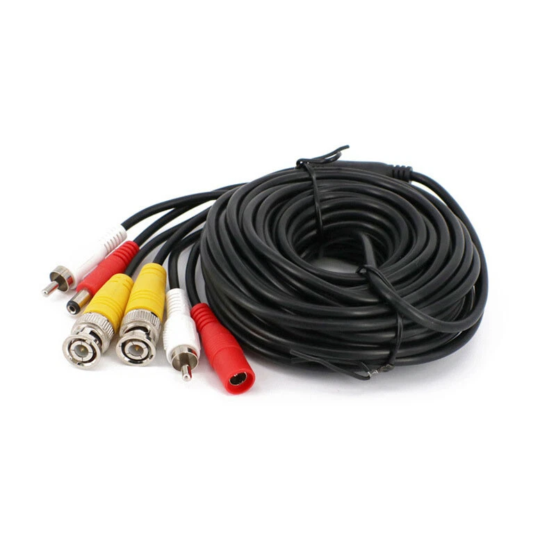 BNC DC RCA Video Audio Power Cable Cord Extension Wire for Security Camera DVR - Image 3 of 4