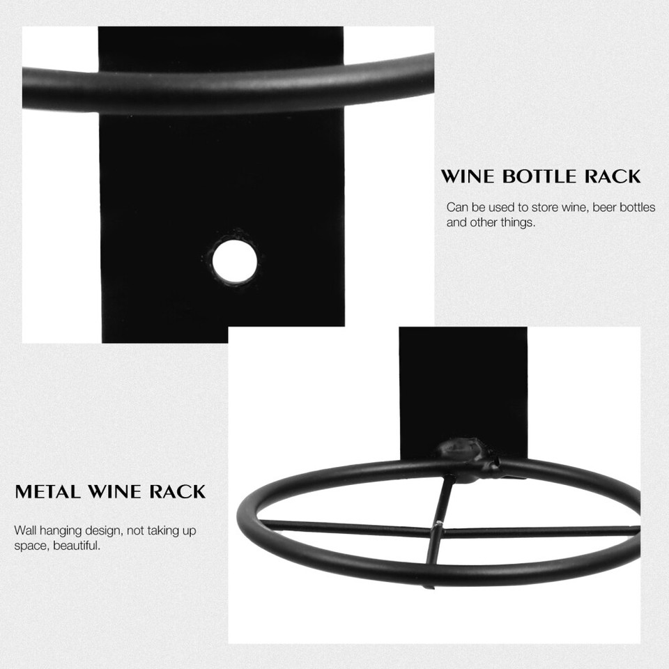 6 Pcs Wallmounted Wine Rack Racks Cup Hanger Macrame Shelf Hanging eBay