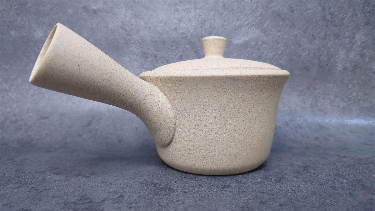 POTTERY KYUSU JAPAN Tokoname ware Jinsui-made basket net