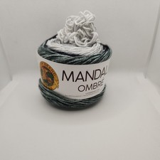 Lion Brand Mandala Ombre Yarn Cool Froid Qty 1 Black/Grey/White