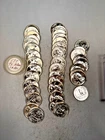 1958P WASHINGTON QUARTER 90% SILVER CH. BU BRILL. UNC. 40 COIN ROLL TYPE B REV.