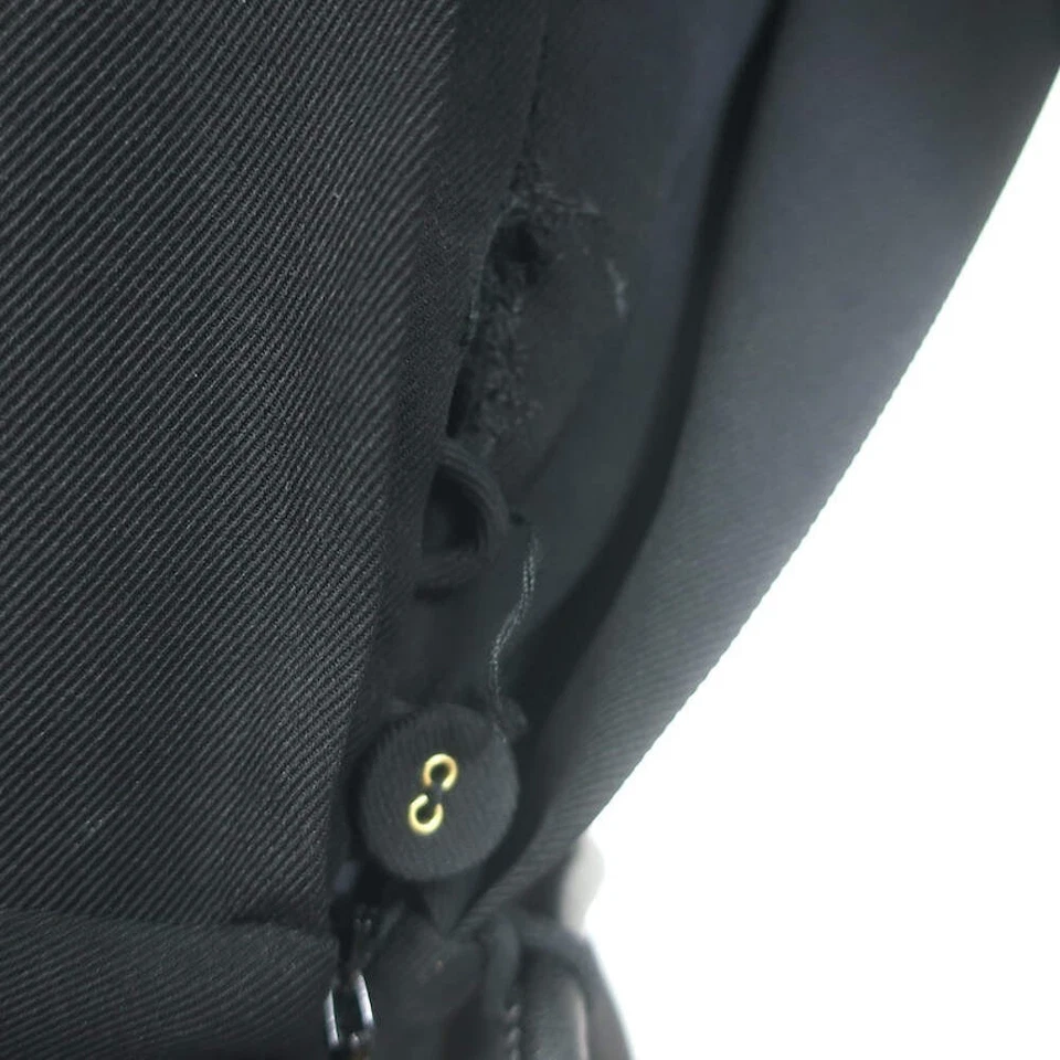 Mini vestido Zimmermann gola redonda com cinto sarja preta tamanho 0 - Imagem 3 de 4