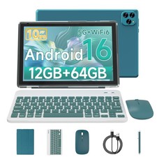 Tablet Android 16 10 Inch 12GB RAM 64GB ROM/ 1TB Expandable, 1280  800 HD To...