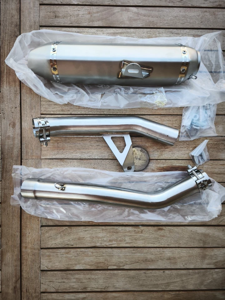 Ligne Échappement Inox X cape 650 Moto Morini - Photo 3/4