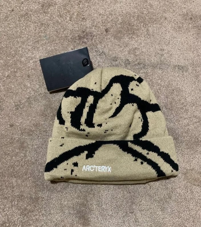 Arc'teryx Grotto Toque Beige Merino Wool Beanie Unisex Winter Ski Hat NWT
