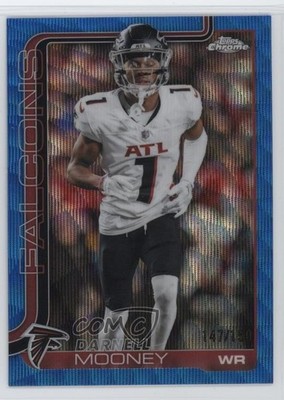 2025 Topps Chrome Blue Wave Refractor 147/150 Darnell Mooney #11 0wc9