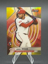 2025 Bowman’s Best James Wood Yellow Refractor /75 RC Nationals #24