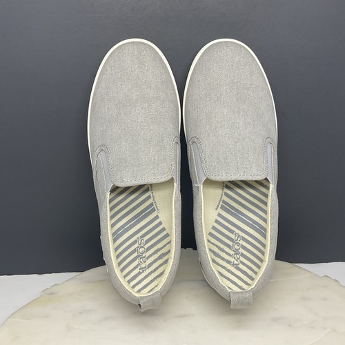 Taos Dandy Shoes Womens 9 Casual Comfort Sneakers Gray Canvas Slip On Loafers - Picture 4 of 9