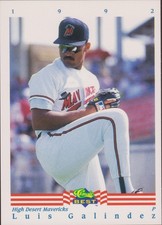 1992 Classic Best #129 Luis Galindez High Desert Mavericks Baseball Card RC