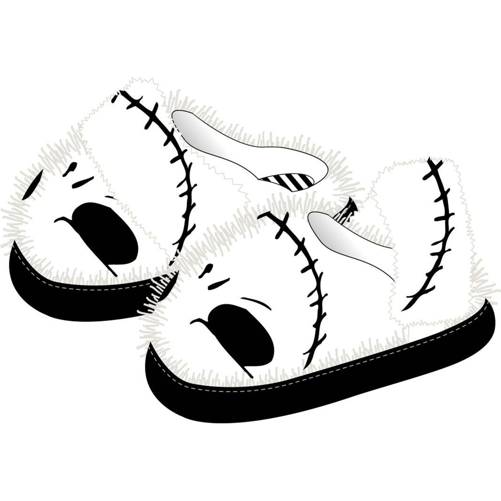 NIGHTMARE BEFORE XMAS - Slippers - S UK 6,5/7 NUOVO