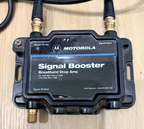 Motorola Signal Booster - Broadband Drop Amp Amplifier - Model #484095-001