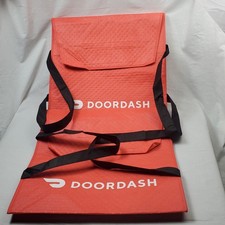 Lot of 2 Doordash Large Insulated Pizza Food Thermal Delivery Bag Tote 19x19x5.5