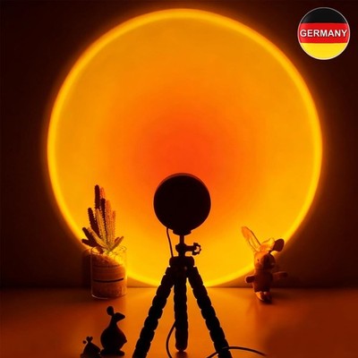 Sunset Lamp LED Projektionslampe Sonnenuntergang USB Lampe Farblicht RGB 360°