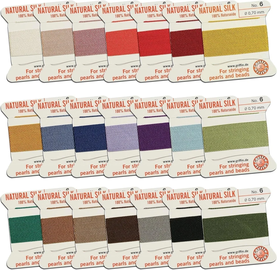 Silk Cord for Jewelry Making - 21 Colors - Image 3 of 4