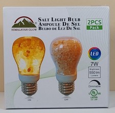 Himalayan Glow Salt LED Light Bulb, 60-Watt Equivalent, Dimmable Warm Light