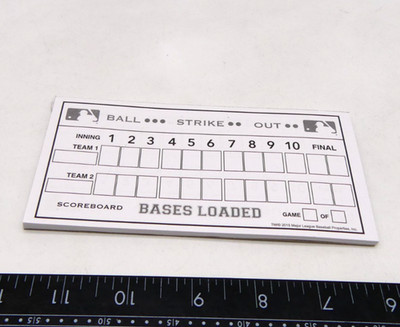 2015 Bases Loaded Baseball MLB Board Game Score Pad Part Only Scoreboard