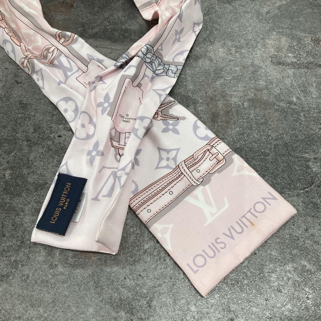 Louis Vuitton Cashmere Stole Tie Shawl Elegant Wrap Scarf
